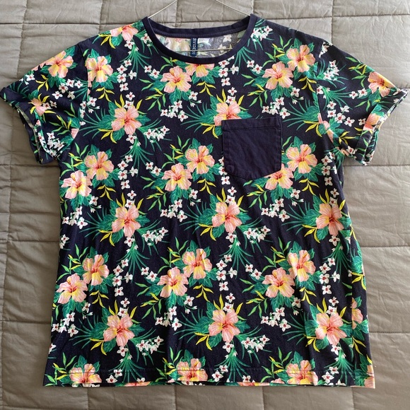 Men’s XL Floral Summer H&M Tee - Picture 1 of 2